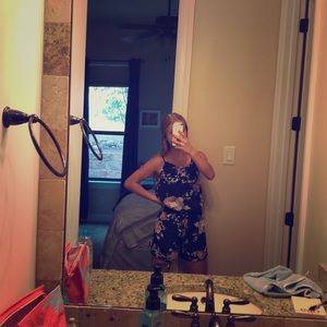 Blue Romwe Romper ✨